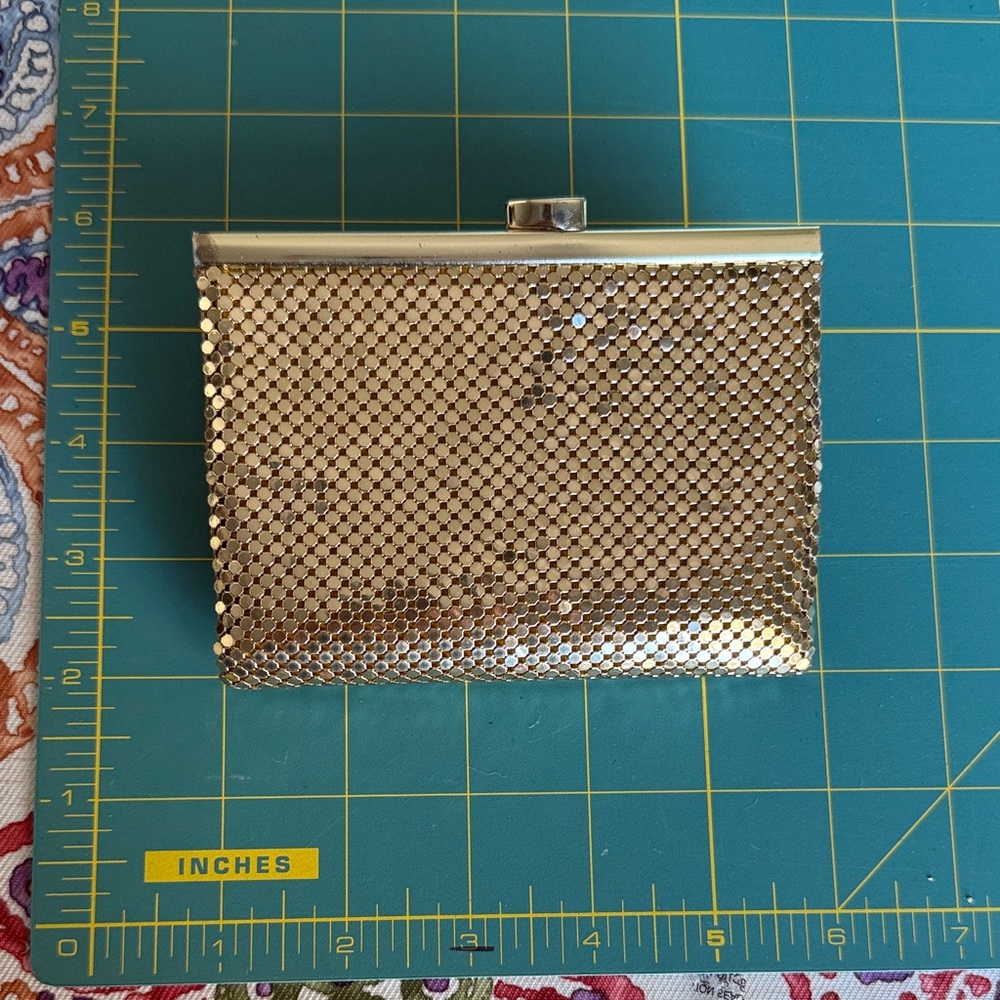 Whiting & Davis Gold Mesh Wallet